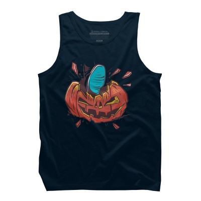 Men's Design By Humans Halloween smashed pumpkin By BlackBerry55 Tank Top
