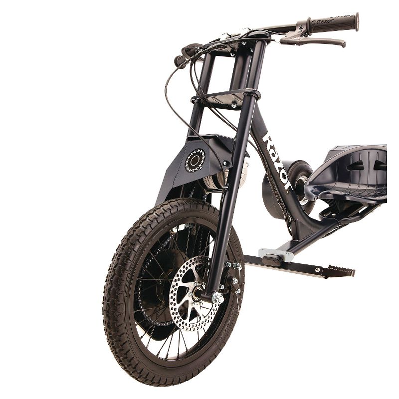 Razor DXT Electric Powered Drift Trike - Black, 5 of 9