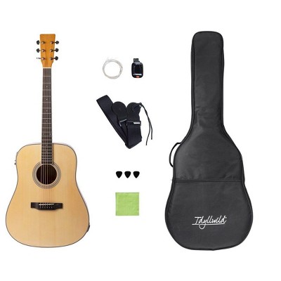 Monoprice SGI41A Spruce Top Steel String Full‑Size Acoustic Guitar with Pickup, Accessories, and Gig Bag - Idyllwild Series
