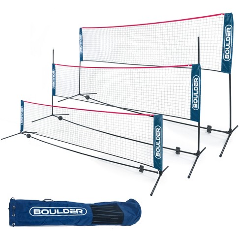 Height Adjustable Net for Junior ... Boulder Badminton Pickleball Portable Net 