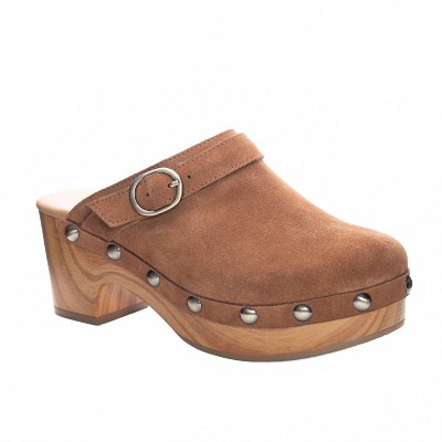 Women's Wo's Cindy Split Suede Clogs - CHINESE LAUNDRY