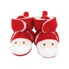 Hudson Baby Unisex Baby Trapper Hat, Mitten and Bootie Set, Santa - 4 of 4