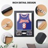Jersey Display Case with Lock, UV Protection & Pinboard, Jersey Shadow Box Frame for Photos & Autographs - 4 of 4