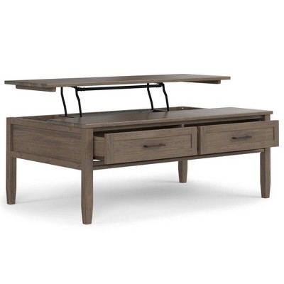 WyndenHall Cantina Lift Top Coffee Table Smoky Brown