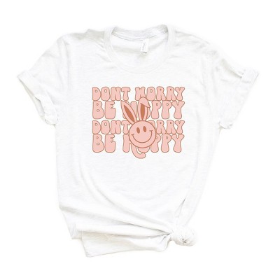 Simply Sage Market Women's Don't Worry Be Hoppy Stacked Short Sleeve Graphic Tee