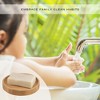 Evideco French Home Goods Natural Bamboo Soap Dish - Eco-Conscious Wooden Bar Soap Holder, Elegant Round Design - 4 of 4