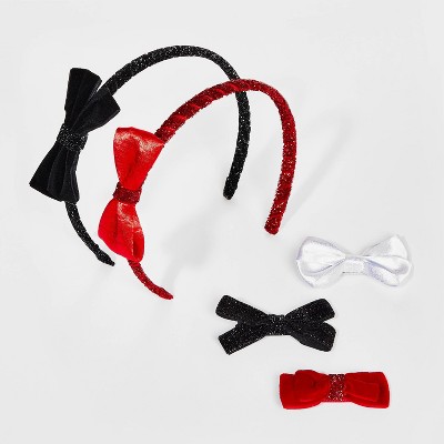 Image of Toddler 5pk Headband & Hair Clip Set - Cat & Jack™