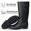 Alpine Swiss Reya Womens Waterproof Mid Calf Rain Boots | Tall Rubber Garden Boots | Anti-Slip Outdoor Work Mud Boot | Wellington Boots Rain Shoes - 3 of 4