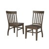Set of 2 Cayla Side Chair Dark Oak - Steve Silver Co.: Wood Frame, Slat Back, Armless Design, 250lb Capacity - 2 of 4