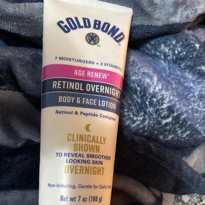 Gold Bond Retinol Overnight Face And Body Lotion Unscented - 7oz : Target