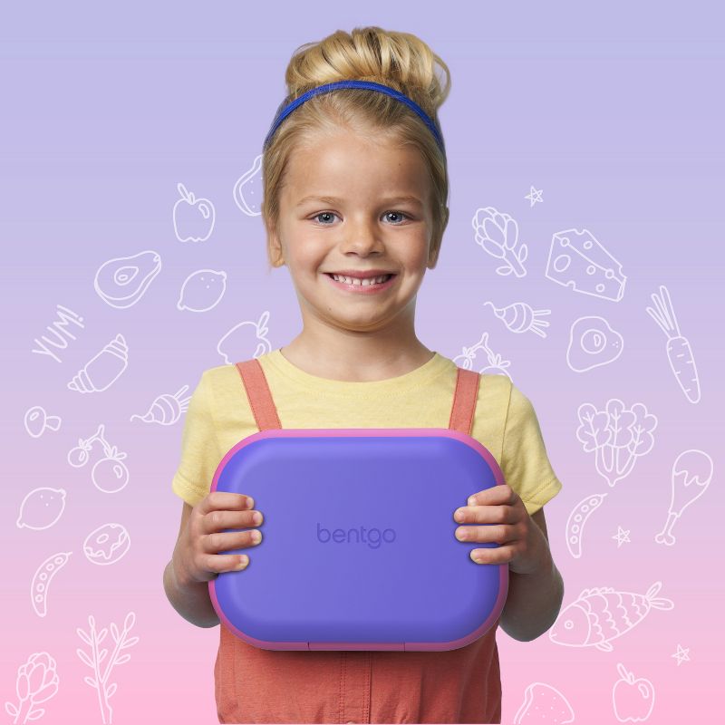 Bentgo Kids' Chill Lunch Box, Bento-Style Solution, 4 Compartments & Removable Ice Pack, 3 of 11