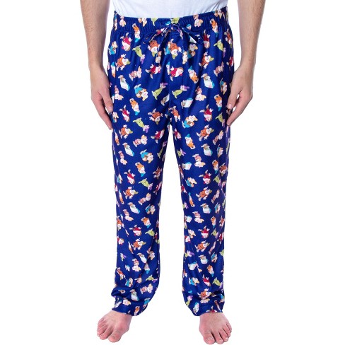 Disney Men's Snow White And The Seven Dwarfs Allover Dwarves Pajama ...