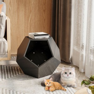 Modern Cat Kennel,Litter Box,Artificial Flower Pots,Side Tables For Couch With Storage,Multifunctional Furniture Design-Cuddlewood - 1 of 4