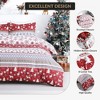 Christmas Duvet Cover Queen Size, Soft and Breathable Boho Christmas Decorations Duvet Cover Bedding Set - 3 of 4
