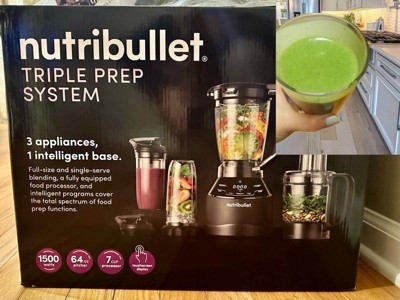 Nutribullet 64oz 1500w Triple Prep 3-speed Kitchen System Black : Target
