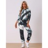 INSPIRE CHIC Women's Tie Dye Pullover Hoodie Drawstring Jogging Sports 2 Pieces Outfit Sweatsuits - 3 of 4