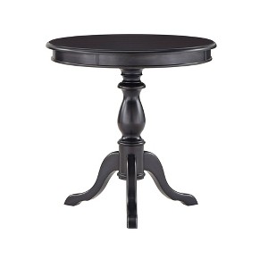 Geoffrey Antique Pedestal Accent Table Dark Blue - Inspire Q