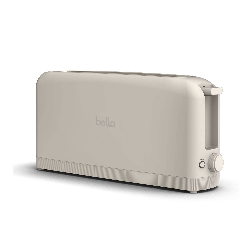 bella 2-Slice Slim Toaster Oatmilk: Metal, 900W, Compact Beige Design, 2-Year Warranty, Spot Clean, 14.88" Width