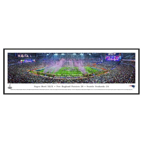 Nfl Champions Blakeway Stadium View Standard Framed Wall Art New England Patriots Target