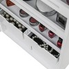 Wall-Mounted Wooden Jewelry Organizer Cabinet With LED Lighting And Multiple Storage Compartments - 4 of 4