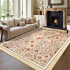Fulvari Area Rug,Rugs for Living Room & Bedroom,Bohemian Washable Rug with TPR Gripper,Recycled Polyester Low-Pile Pet & Kid Safe - 2 of 4