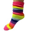 Neon Rainbow Slouch Socks the Sock Panda (Women's Sizes, Adult Medium) - Midweight - 3 of 3