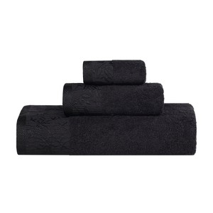 Charming Floral Accent Cotton Towel Set by Blue Nile Mills - 1 of 4