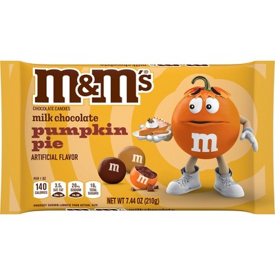 M&M's Halloween Milk Chocolate Pumpkin Pie Candy - 7.44oz