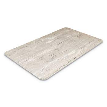 Crown Cushion-Step Marbleized Rubber Mat, 36 x 72, Gray