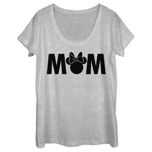 Women's Mickey & Friends Mother's Day Minnie Mouse Mom Scoop Neck - 1 of 4