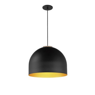 ET2 Lighting Foster 1 - Light Pendant in  Black/Gold