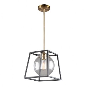 Artcraft Lighting Bridgetown 1 - Light Pendant in  Black/Harvest Brass - 1 of 4
