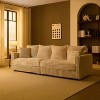 Whisen 104.3" 4-Seat Sofa in Plush Corduroy, Convertible Deep Seat Lounge with Soft Pillows - 3 of 4