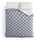 Deny Designs Schatzi Brown Alice Check Comforter Bedding Set Blue