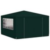 vidaXL Party Tent Anthracite Polyethylene, Steel 13.1 x 13.1 ft - 3 of 4