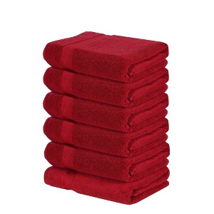 Splash Ultra-Soft Zero Twist 100% Ring Spun Cotton Bath Towel Set - Reversible, 550 GSM, Breathable, Lightweight, Highly Absorbent Towels for Bathroom - 1 of 4