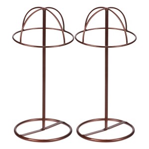Unique Bargains Metal Tabletop Freestanding Modern Hat Display Stand 2 Pcs - 1 of 3