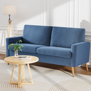 Vipbear 68" Loveseat Sofa,Modern Love Seat Couches for Living Room,Small Couch for Bedroom Office,Comfy Couch with Spring Cushion,Tool-Free Assembly - 1 of 4