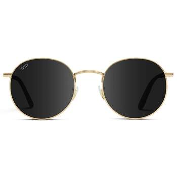 WMP Eyewear Trendy Round Metal Frame Polarized Sunglasses