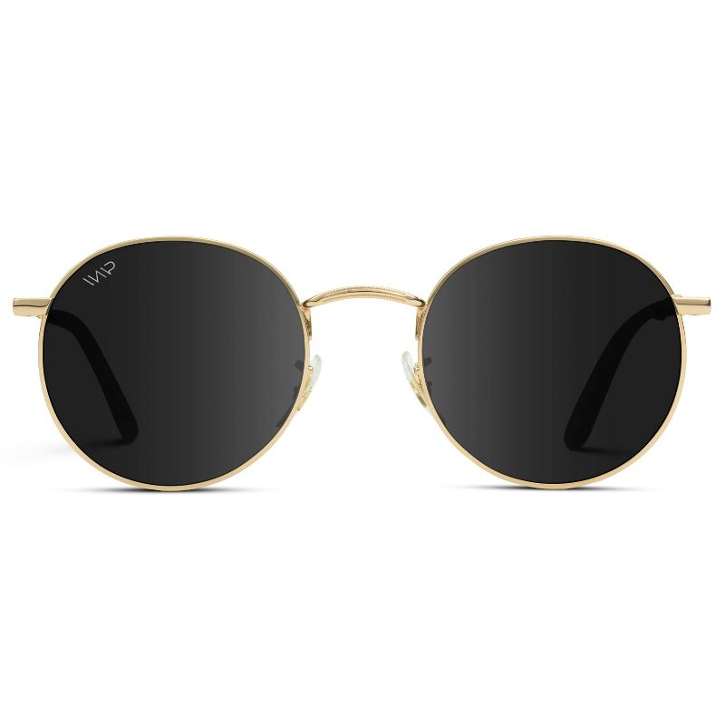 WMP Eyewear Trendy Round Metal Frame Polarized Sunglasses, 1 of 5