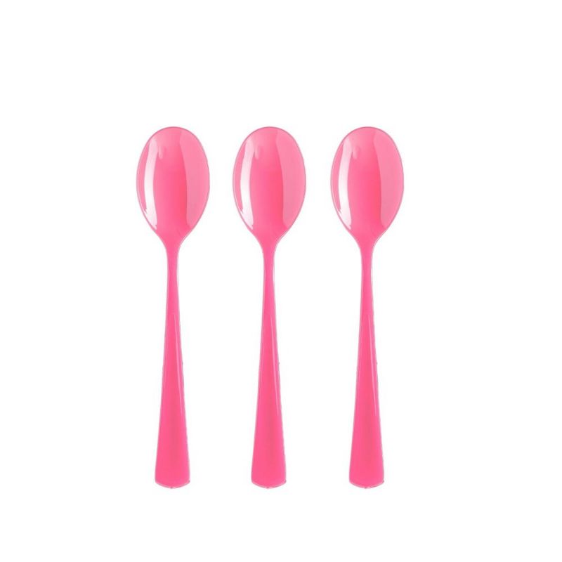 Exquisite Solid Color Plastic Utensil Cutlery Set Forks Spoons Knives- 150 Pack, 2 of 9