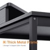 ODK Modern Wooden Triangle Corner Fit Computer Workstation Desk with Durable Steel Frame and Raised Monitor Stand - 4 of 4