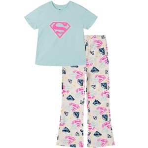 DC Comics Justice League Supergirl T-Shirt and Flare Leggings Outfit Set Little Kid to Big Kid - 1 of 4