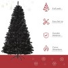 Aghana Digitals 7ft Black Artificial Christmas Tree - 1346 Realistic Branches, Spruce Style, Unlit - 4 of 4