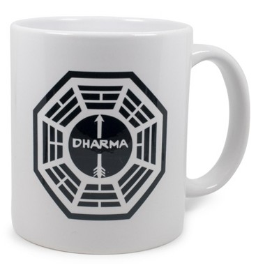 Surreal Entertainment Lost DHARMA Initiative Logo Ceramic Mug | Holds 11 Ounces