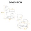 Modern Rocking Accent Chair with Footrest, Upholstered Recliners Couch, Rocking Accent Armchair for Living Room or Bedroom-Maison Boucle - 4 of 4