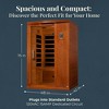 Infrared Personal Home Heat Room with Bluetooth, Venice Dynamic Saunas Infrared Personal Home Heat Room w/ Bluetooth for up to 2 People, Andora - 3 of 4