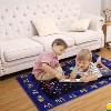Outer Space Rug for Kids, Solar System, ABC Alphabet, Non-Slip, Low Pile, Ultra Soft, Educational Floor Mat for Bedroom. - 4 of 4