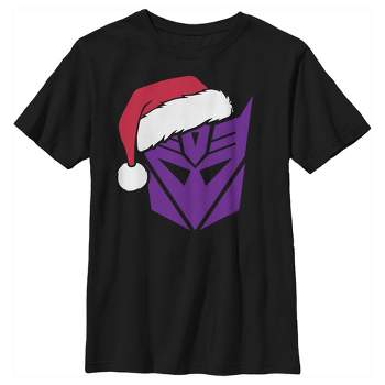 Boy's Transformers Decepticon Santa T-Shirt