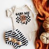 The Juniper Shop Football Game Day Checkered Baby Bodysuit - 2 of 2